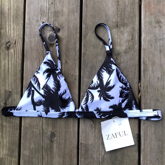 ZAFUL Bikini Top Palm Tree S - Picture 2 of 3
